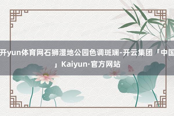 开yun体育网石狮湿地公园色调斑斓-开云集团「中国」Kaiyun·官方网站